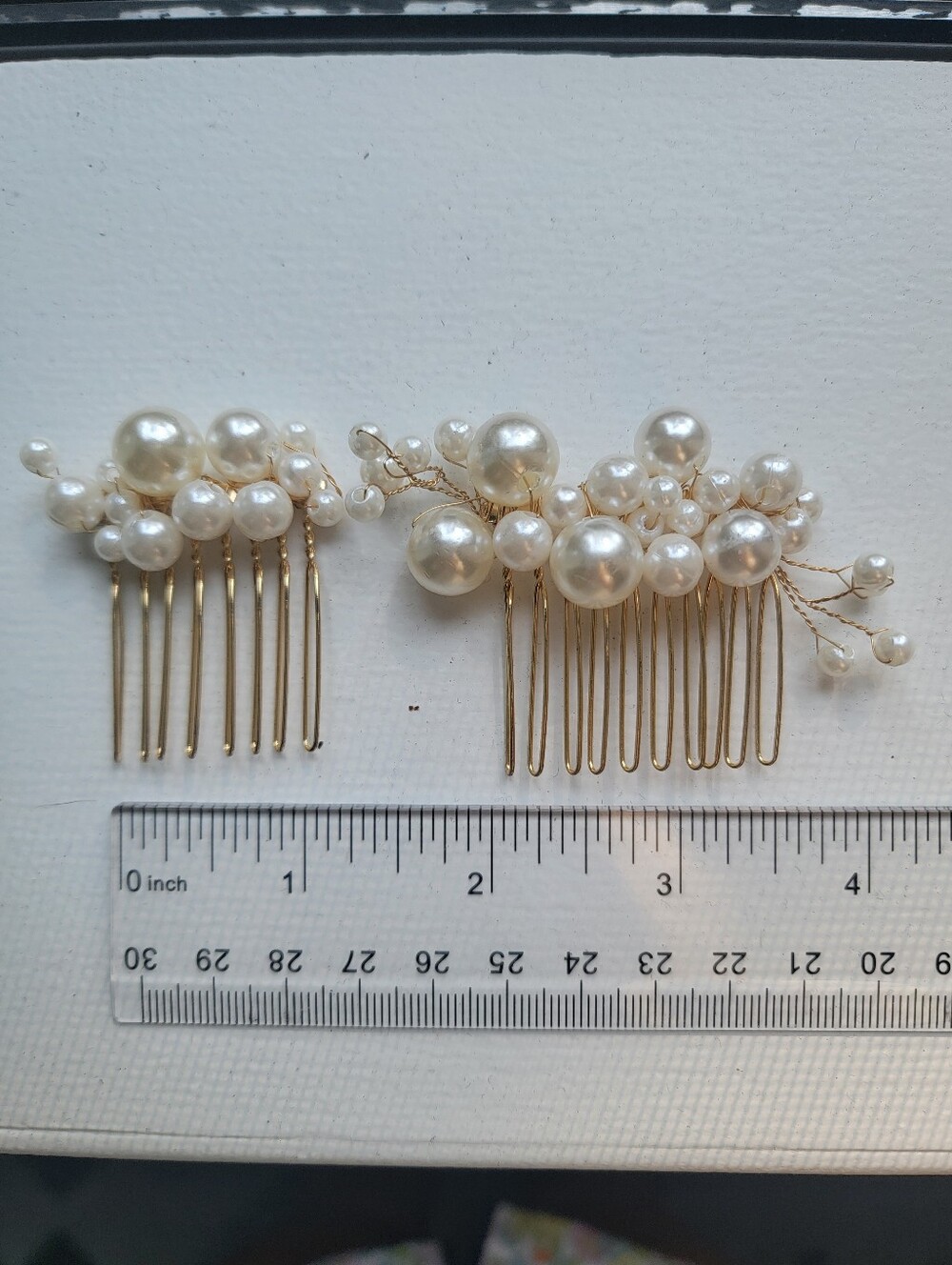 Faux Pearl Bridal Hair Comb